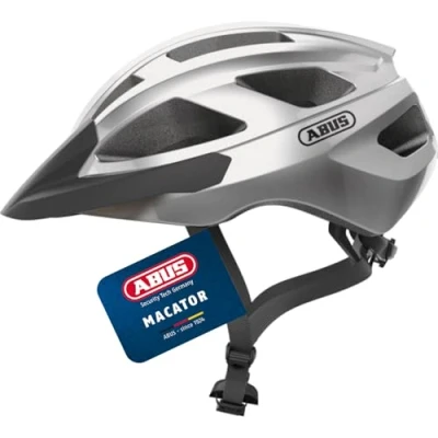 Image of ABUS Macator road bike helmet sporty for beginners also pigtail wearers men and women