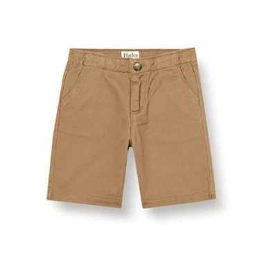 Image of Hatley Boy&#039;s Twill Shorts Chefs Trousers, Khaki, 5 Years