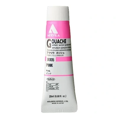 Image of Holbein Acryla Gouache Pink (A) 20ml by