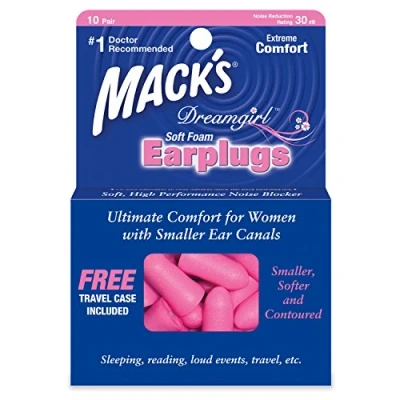 Image of Mack&#039;s Dreamgirl Soft Foam Earplugs Pack of 10 Pairs