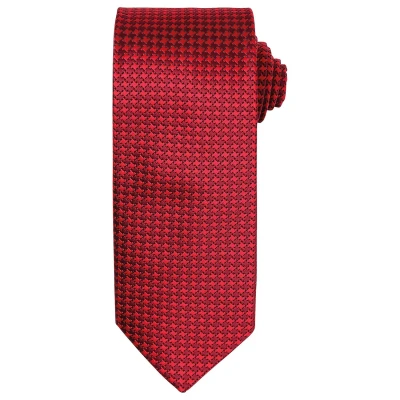 Image of Premier Unisex Puppytooth Tie (Red) One Size