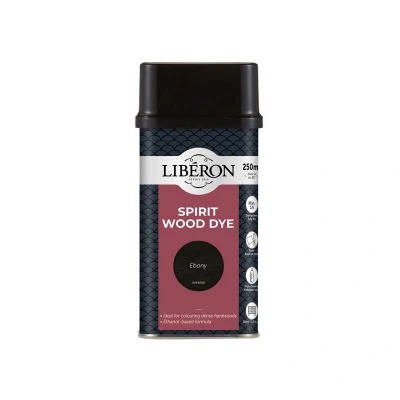 Image of Liberon 126780 Spirit Wood Dye Ebony 250ml LIBWDSE250N