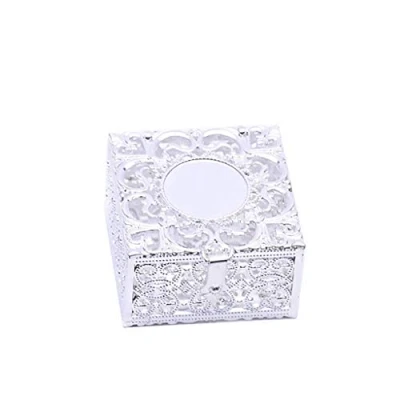 Image of GUANGZHOU Rosary Bead Box Necklace Metal Christian Catholic Religious Jewelry Case Storage