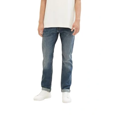 Image of TOM TAILOR Denim Men&#039;s 1040205 Aedan Straight Jeans, 10127 Tinted Blue Denim, 27 W/34 L