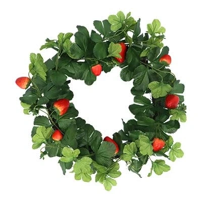 Image of Gisela Graham Artificial Strawberry Wreath