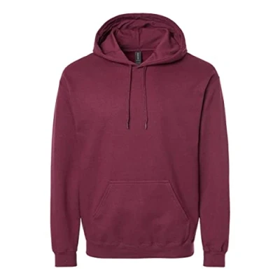 Image of Gildan Mens Softstyle Hooded Sweatshirt, Maroon, 4XL
