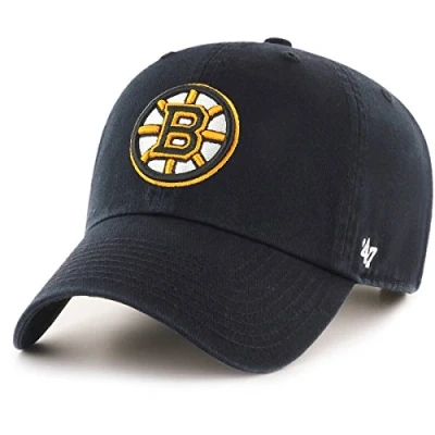 Image of 47 Brand Relaxed Fit Cap CLEAN UP Boston Bruins black