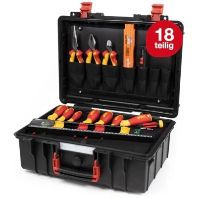 Image of Wiha L Electric Basic TooL Set, 18 Piece (Inc. Case)