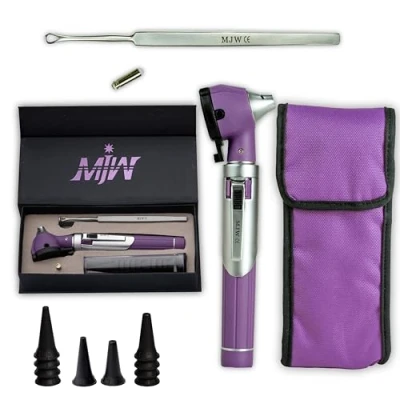 Image of Fiber Optic Mini Otoscope Ear Healthy Tool for Home use with Extra Replaceable LED Light