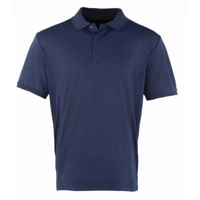 Image of Premier Mens Coolchecker Pique Polo Shirt (Navy) Size Small