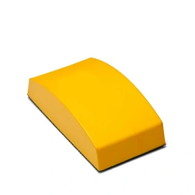 Image of Glass Polish 15913 Hand Sanding Block, Hook &amp; Loop Handheld Pad 125 x 65 mm