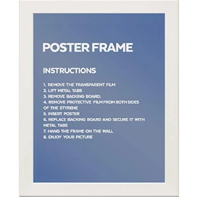 Image of OB2H A1 A2 A3 A4 A5 PICTURE,POSTER FRAMES UK MADE (White, 16 x 12 INCH)