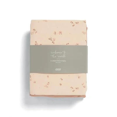 Image of Mamas &amp; Papas 2 Pack Cot/Bed Fitted Sheets, Wildflower