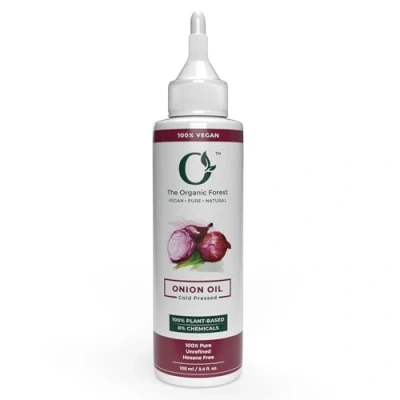Image of Onion Hair Oil for Damaged, Dry &amp; Scalp Nourishing Moisturizing All Types Red with Rich Nutrients Sulfate Free, Natural, Non Greasy