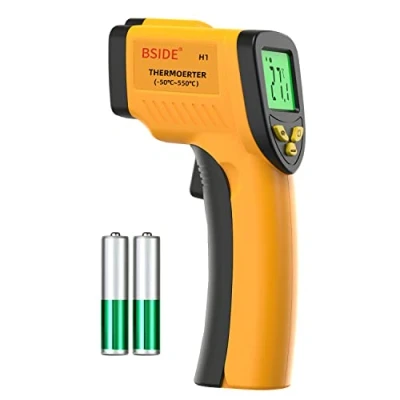 Image of BSIDE Infrared Thermometer Non Contact Digital Laser Temperature Gun Adjustable Emissivity 58℉ 1022℉ ( 50℃ 550℃) for Cooking Grill Food Kitchen Automotive and Industrial