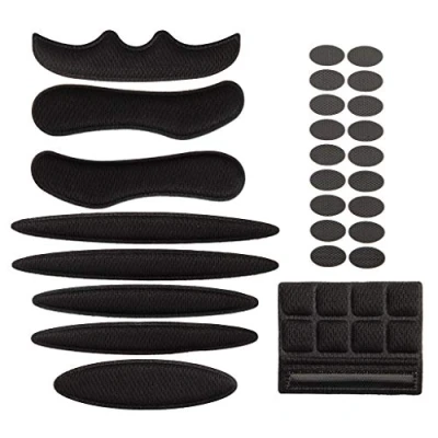 Image of Jipemtra Helmet Padding Foam Kit 27Pcs Bicycle Replacement Pads Universal Set for Bike Motorcycle Cycling Outdoors (Black)