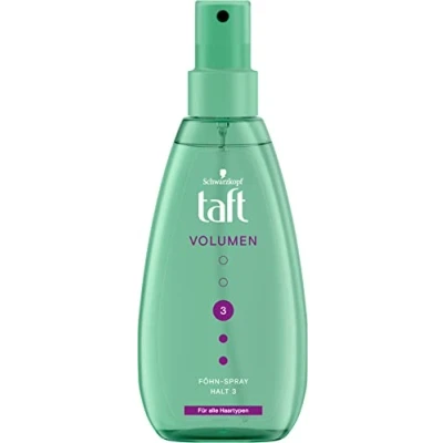 Image of Taft Hair Dryer Spray Volume Hold 3 (150 ml), Gives Volume, and Improves Natural Swing, Styling for up to 24 Hours