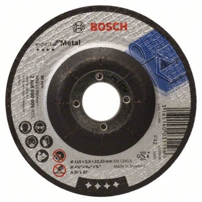Image of Bosch 2608600005 Metal Cutting Disc with Depressed Centre