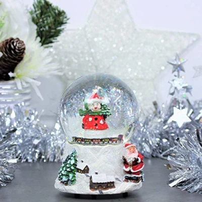Image of Christmas Workshop Wind up Musical Snowman Snowglobe