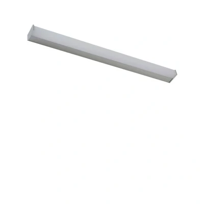 Image of Lindby LED bathroom mirror light Philippa, angular, 88cm, aluminium