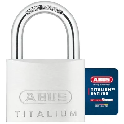 Image of ABUS 64TI/50 50mm Titalium Padlock Keyed KA6512