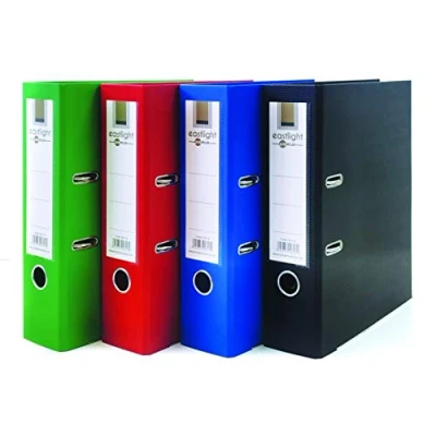 Image of Eastlight A4 Extra Strong Lever Arch Files Plastic on Board Folder Document Storage