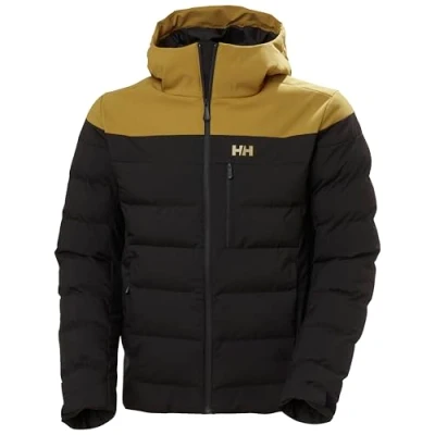 Image of Helly Hansen Mens Bossanova Puffy Ski Jacket, 787 LYNX HEATHER BLACK, L EU