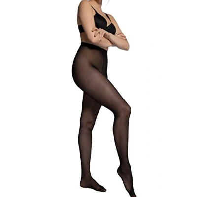 Image of Ulla Popken Women&#039;s Tights 40den, Black, 18 20