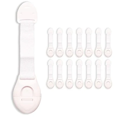 Image of 14 Pack Cupboard Locks for Children, Child Lock Drawers, Baby Proofing Cabinet Fridge Drawer Kitchen Toilet Locks, Safety 1 3 Year Olds (Very Easy to Install)