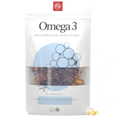 Image of Omega 3 Fish Oil 1000mg x 60 Soft Gels Supplement Fitness Health®