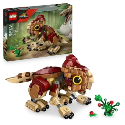 Image of LEGO Jurassic World Baby Dinosaur Dolores: Aquilops Play &amp; Display Toy Figure incl. a Plant with Flowers Gift for 7+ Year Old Boys, Girls Rebirth Movie Fans 76970