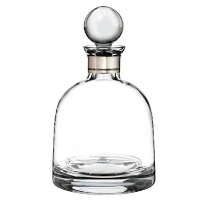 Image of Waterford Elegance 40001118 Decanter Short Platinum Band, 0.8ltr Crystal, Glass