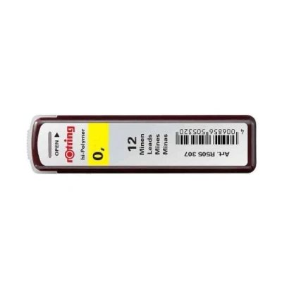 Image of Rotring Pack of 3 Cases 12 Tikky Leads for Mechanical Pencils 0.35 mm HBaa