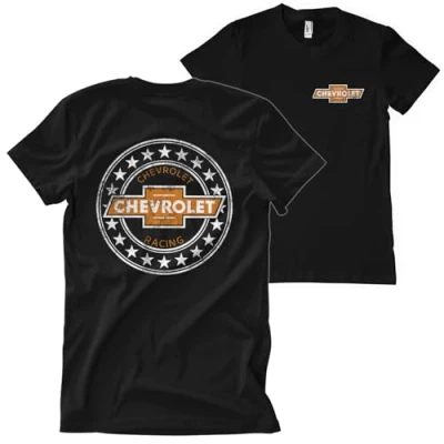 Image of Chevrolet Officially Licensed Racing Mens T Shirt (Black), X Large