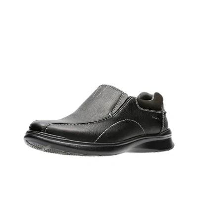 Image of Clarks Men&#039;s Cotrell Step Loafers, Black Oily, 9 UK Wide