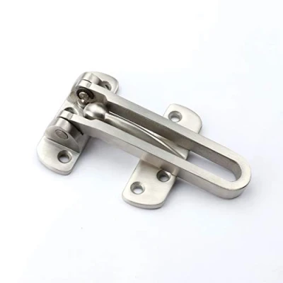 Image of TOGU Solid Stainless Steel Thicken Safety Gate Guard Swing Bar Door Guard, Lock Padlock for Home, Dormitory, Brush Finish