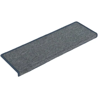 Image of vidaXL Carpet Stair Treads 15 pcs 65x21x4 cm Purple and Blue