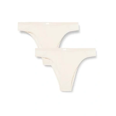Image of Sloggi Women&#039;s Soft ADAPT Tiny Tanga 2P Briefs, NATUREL (076), S