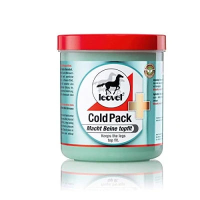 Image of Leovet Cold Pack 500 ml Balm for Horses Supports Muscles and Agility Contains Arnica, Rosemary, Menthol Frankincense Resin Long Lasting Cooling