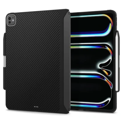 Image of Spigen Enzo Aramid Case Compatible with iPad Pro 11 inch M4 (2024) 5th Generation Black