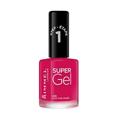 Image of Rimmel London Super Gel Nail Polish Beach Ready Collection, 26 Sun Fun Daze, 12 ml