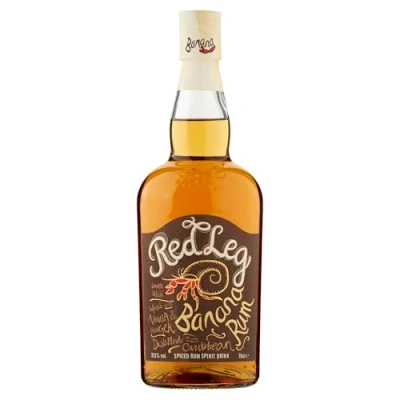 Image of RedLeg Banana rum Premium aged Caribbean infused with banana, 70cl