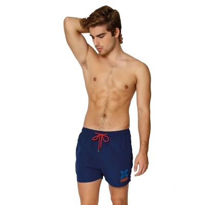 Image of Munich Mens Short swimsuit with inner mesh lining MUHARBOURNAVY01 man Blue Size X Large