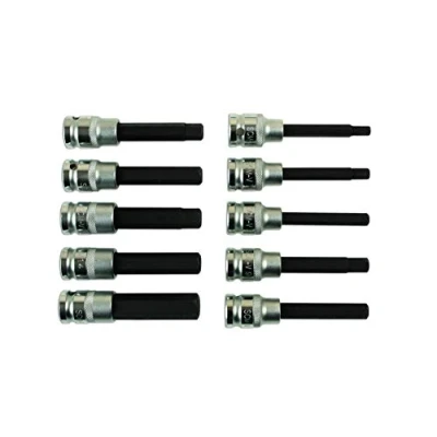 Image of Laser 7162 Long Hex Socket Bit Set 1/2&quot;D 10pc