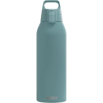 Image of Sigg Stainless Steel Water Bottle Shield ONE Morning Blue Suitable For Carbonated Beverages Leakproof Lightweight BPA 1.5L