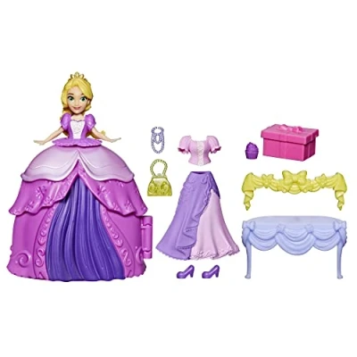 Image of Hasbro Disney Princesses Princess Styling Surprise Rapunzel, Doll Play Set with Dresses and Accessories, Toy for Children from 4 F3469 Multi