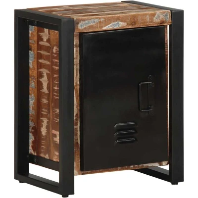 Image of vidaXL Bedside Cabinet Multicolour 40x30x51 cm Solid Wood Reclaimed