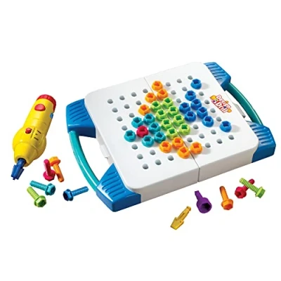 Image of Learning Resources EI 4117 Design &amp; Drill Take Along Toolkit, Multicoloured,3 years to 7