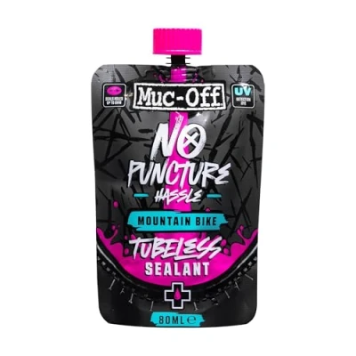 Image of Muc Off MTB Tubeless Sealant, 80ml Tyre Sealant for Bicycle Puncture Repair Durable Bike Mountain Bikes