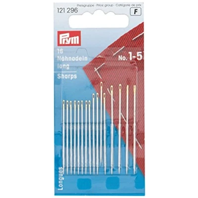 Image of Prym Sewing Needles, Alloy Steel, Silver, No.1 5, 16 Stück, KTE